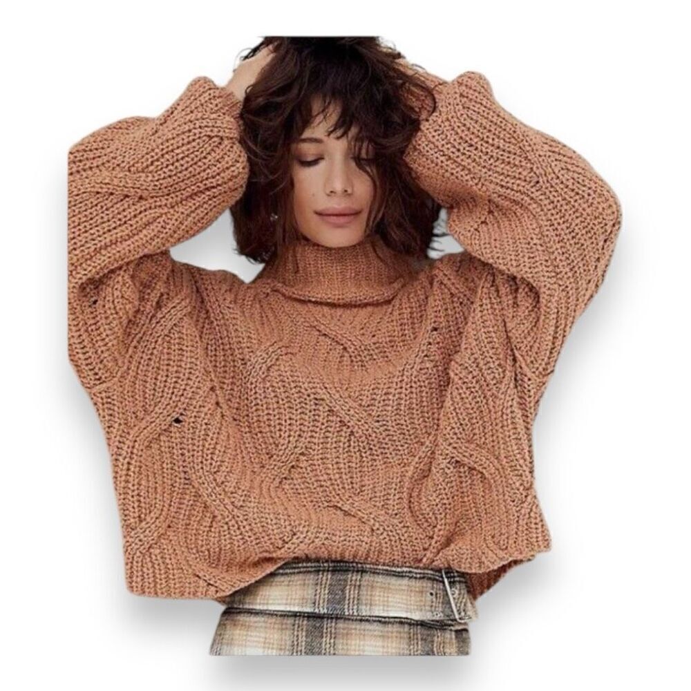 Free People Seasons Change Oversized Sweater Size Small